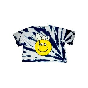 Peanuts Tie Dye Snoopy Cropped T-Shirt, size Large.